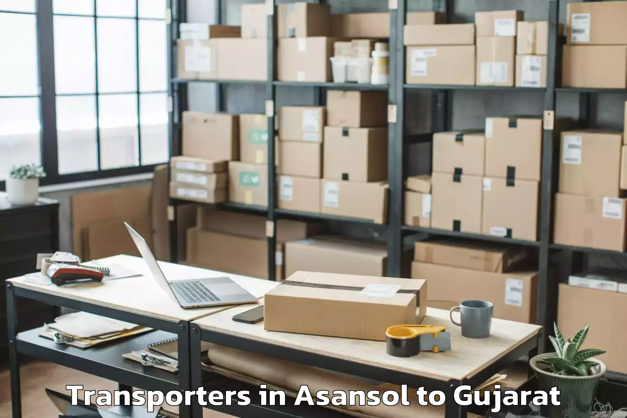 Top Asansol to Bhavnagar Airport Bhu Transporters Available